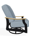 St. Catherine Cushion Swivel Rocker Polymer Arm - LOOMLAN - Telescope - Outdoor Accent Chairs