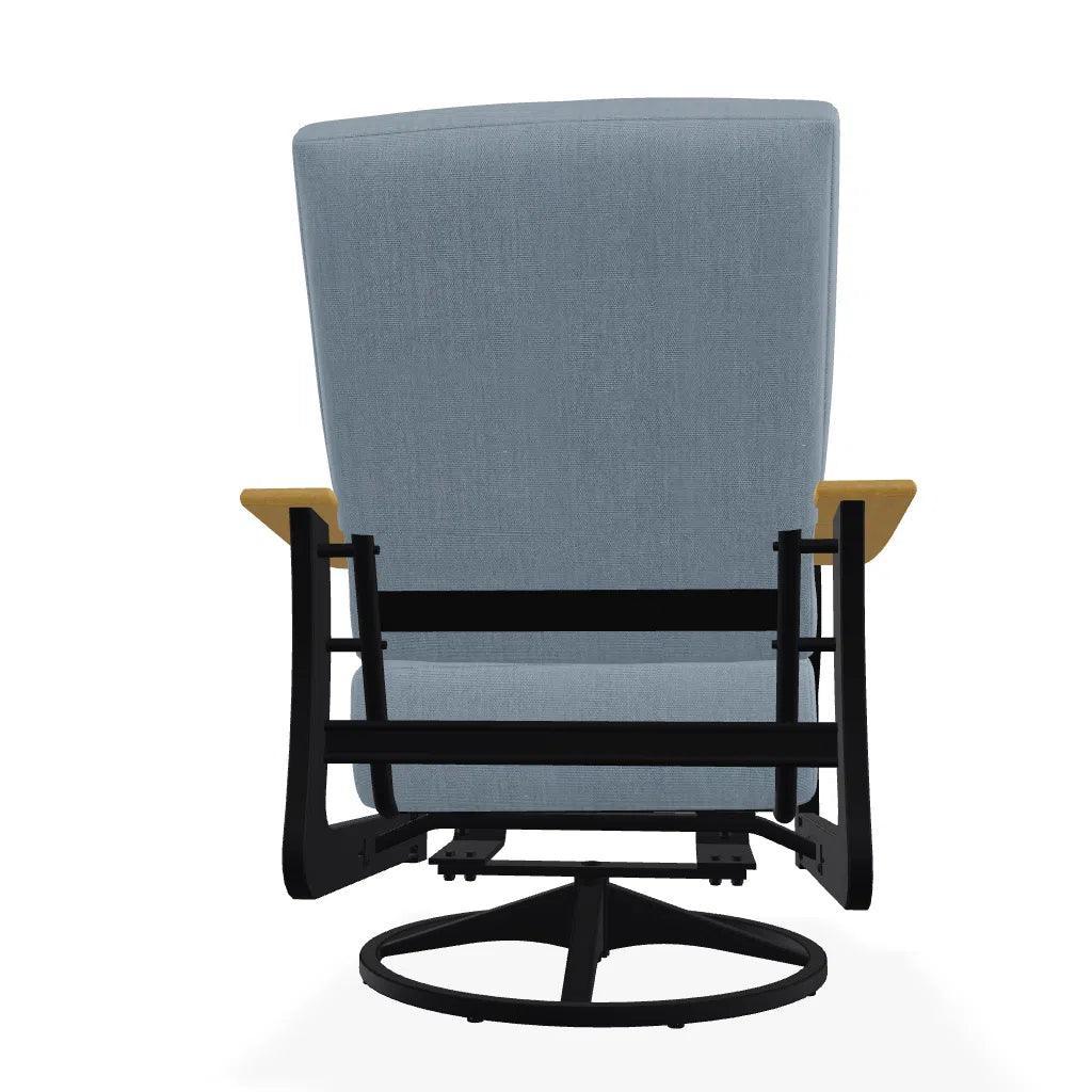 St. Catherine Cushion Swivel Rocker Polymer Arm - LOOMLAN - Telescope - Outdoor Accent Chairs