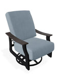 St. Catherine Cushion Swivel Rocker Polymer Arm - LOOMLAN - Telescope - Outdoor Accent Chairs