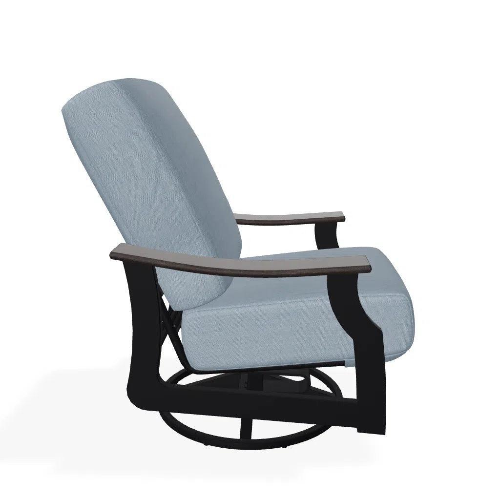St. Catherine Cushion Swivel Rocker Polymer Arm - LOOMLAN - Telescope - Outdoor Accent Chairs