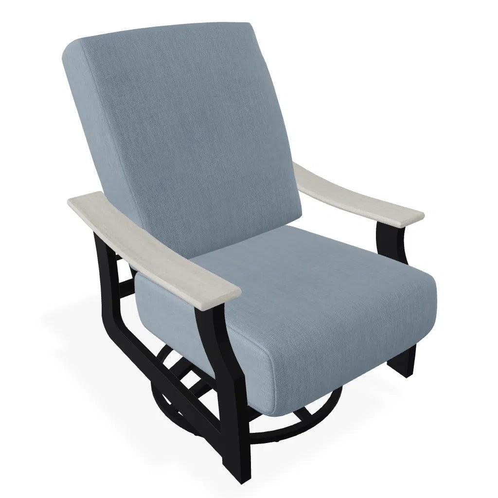 St. Catherine Cushion Swivel Rocker Polymer Arm - LOOMLAN - Telescope - Outdoor Accent Chairs