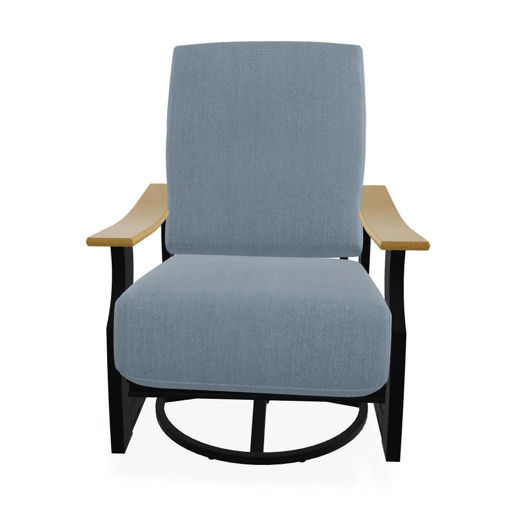 St. Catherine Cushion Swivel Rocker Polymer Arm - LOOMLAN - Telescope - Outdoor Accent Chairs