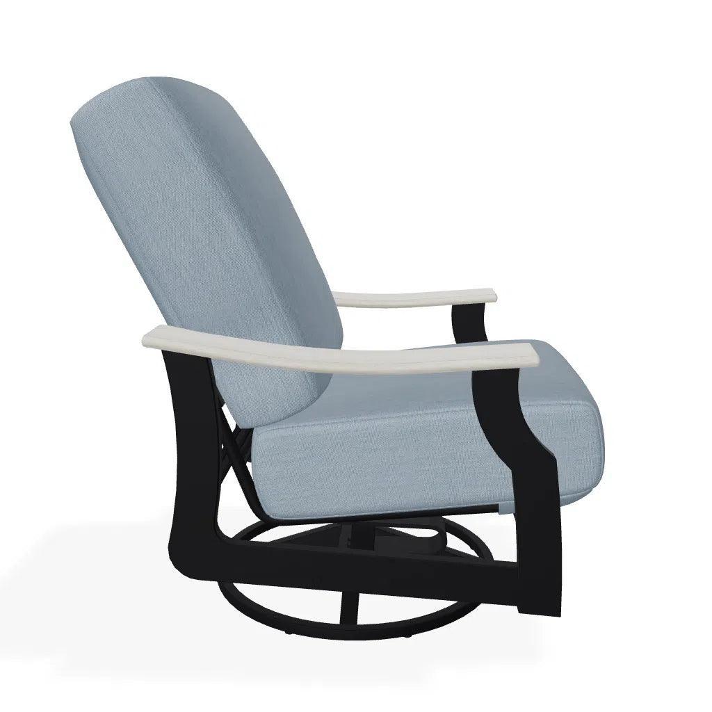 St. Catherine Cushion Swivel Rocker Polymer Arm - LOOMLAN - Telescope - Outdoor Accent Chairs
