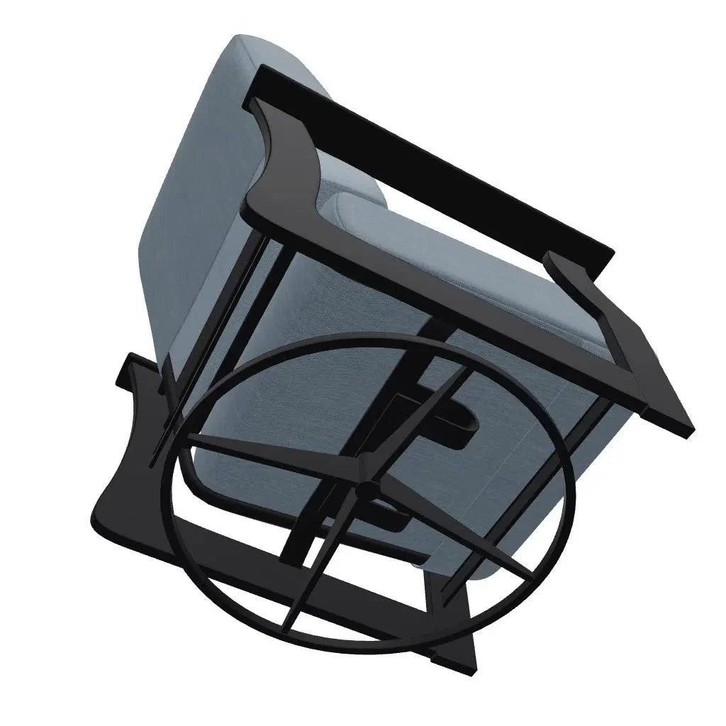 St. Catherine Marine Grade Deep Cushion Swivel Rocker - LOOMLAN - Telescope - Outdoor Accent Chairs