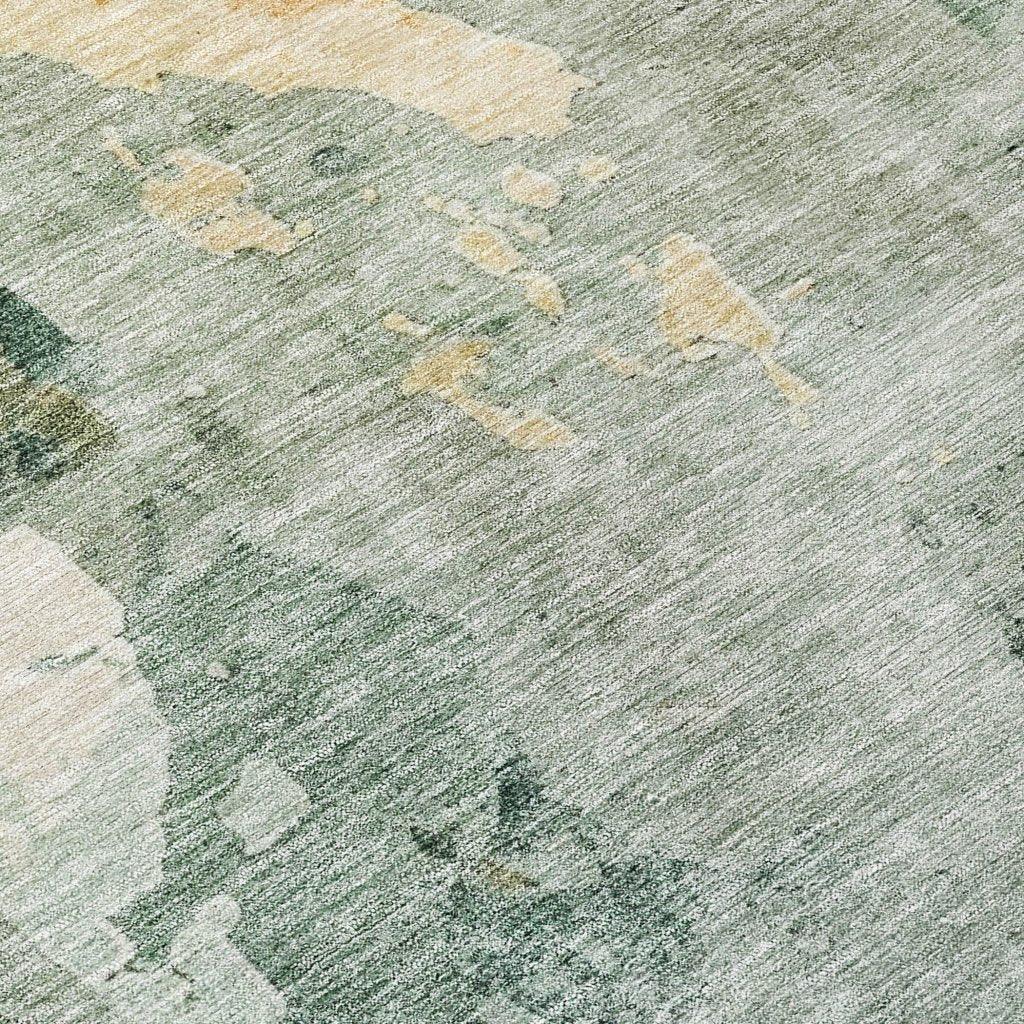 LOOMLAN Rugs Stanley Blue Washable Indoor-Outdoor Rug