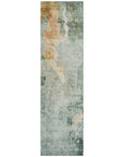 LOOMLAN Rugs Stanley Blue Washable Indoor-Outdoor Rug