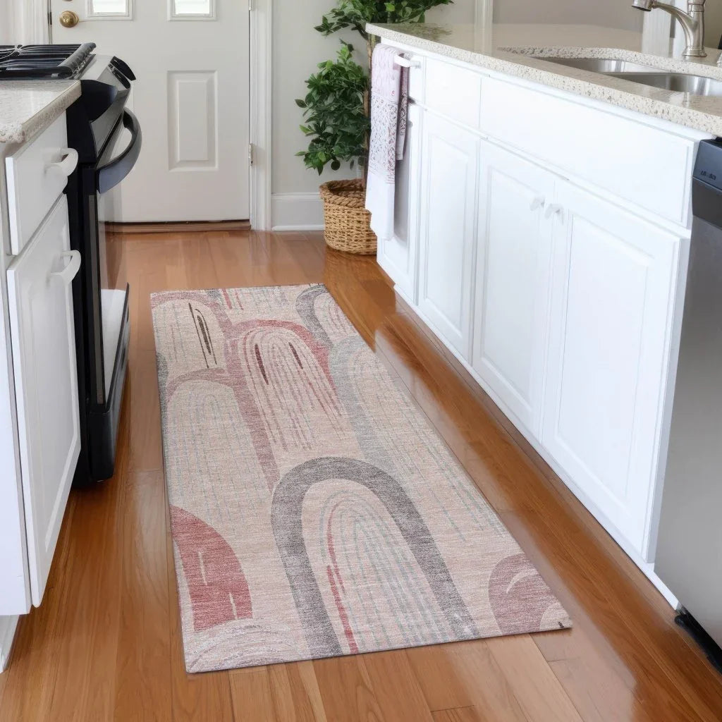 Starave Orange Washable Indoor - Outdoor Rug - LOOMLAN - LOOMLAN Rugs - Outdoor Rugs