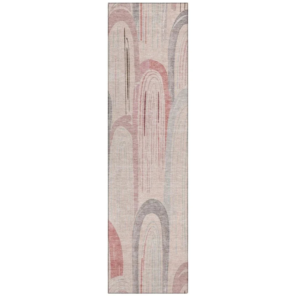Starave Orange Washable Indoor - Outdoor Rug - LOOMLAN - LOOMLAN Rugs - Outdoor Rugs
