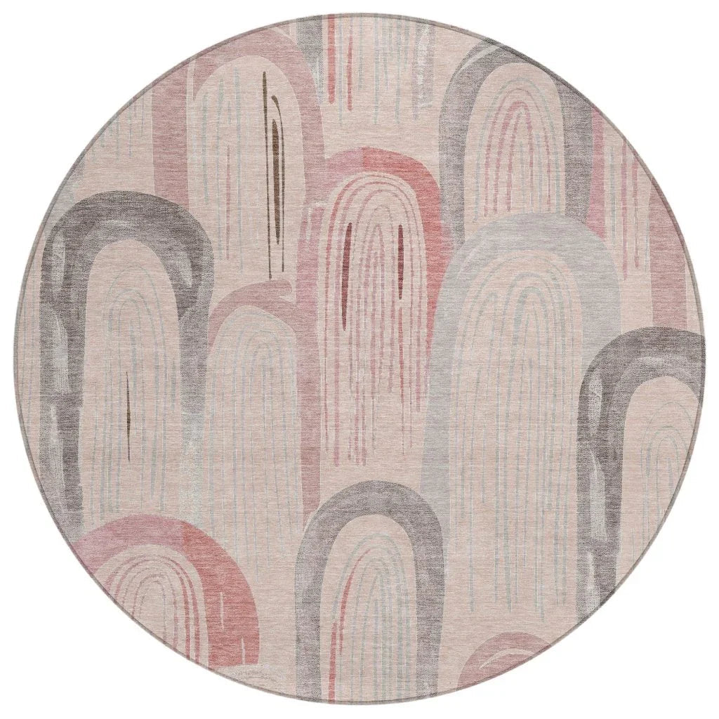 Starave Orange Washable Indoor - Outdoor Rug - LOOMLAN - LOOMLAN Rugs - Outdoor Rugs