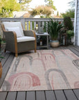 Starave Orange Washable Indoor - Outdoor Rug - LOOMLAN - LOOMLAN Rugs - Outdoor Rugs