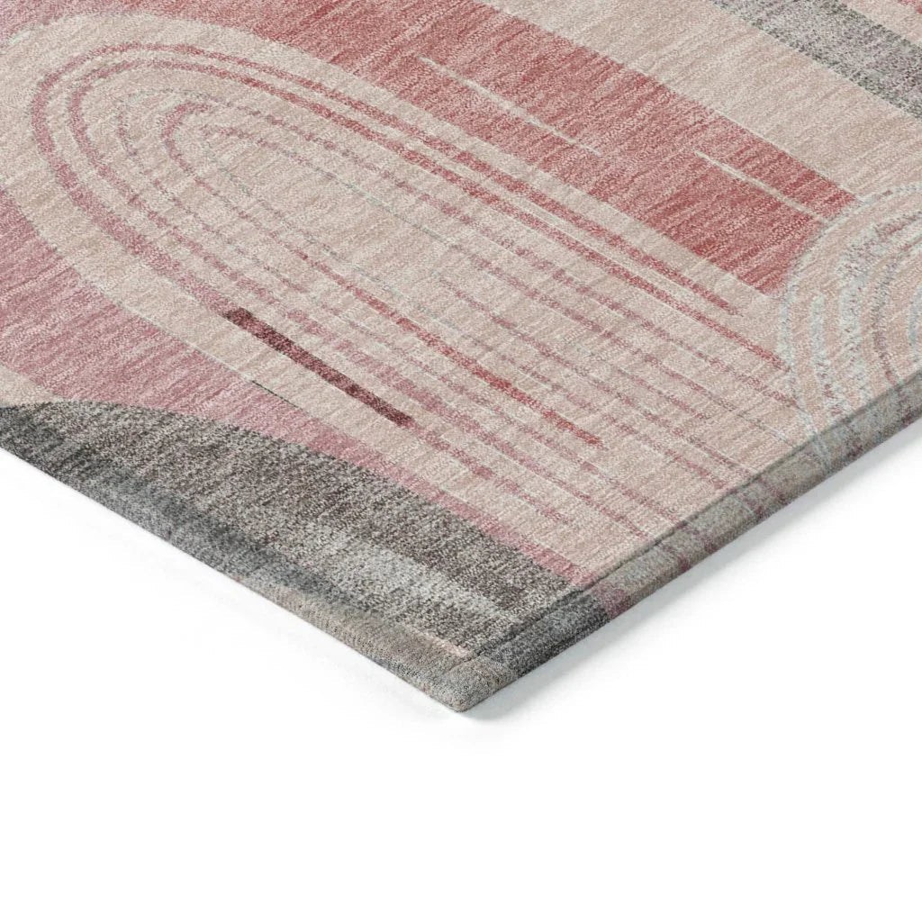 Starave Orange Washable Indoor - Outdoor Rug - LOOMLAN - LOOMLAN Rugs - Outdoor Rugs