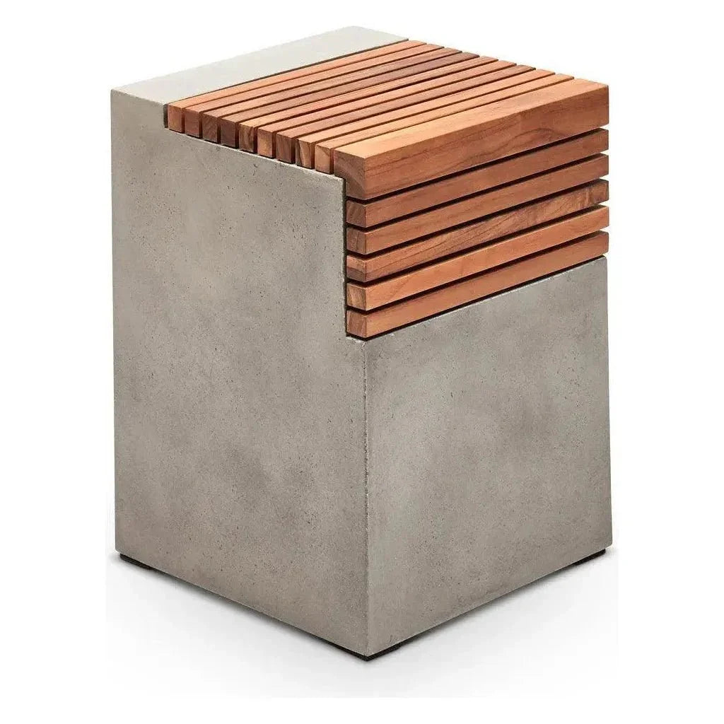 Urbia Stecca Cascata Reinforced Concrete Wooden Side Table