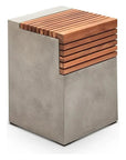Urbia Stecca Cascata Reinforced Concrete Wooden Side Table