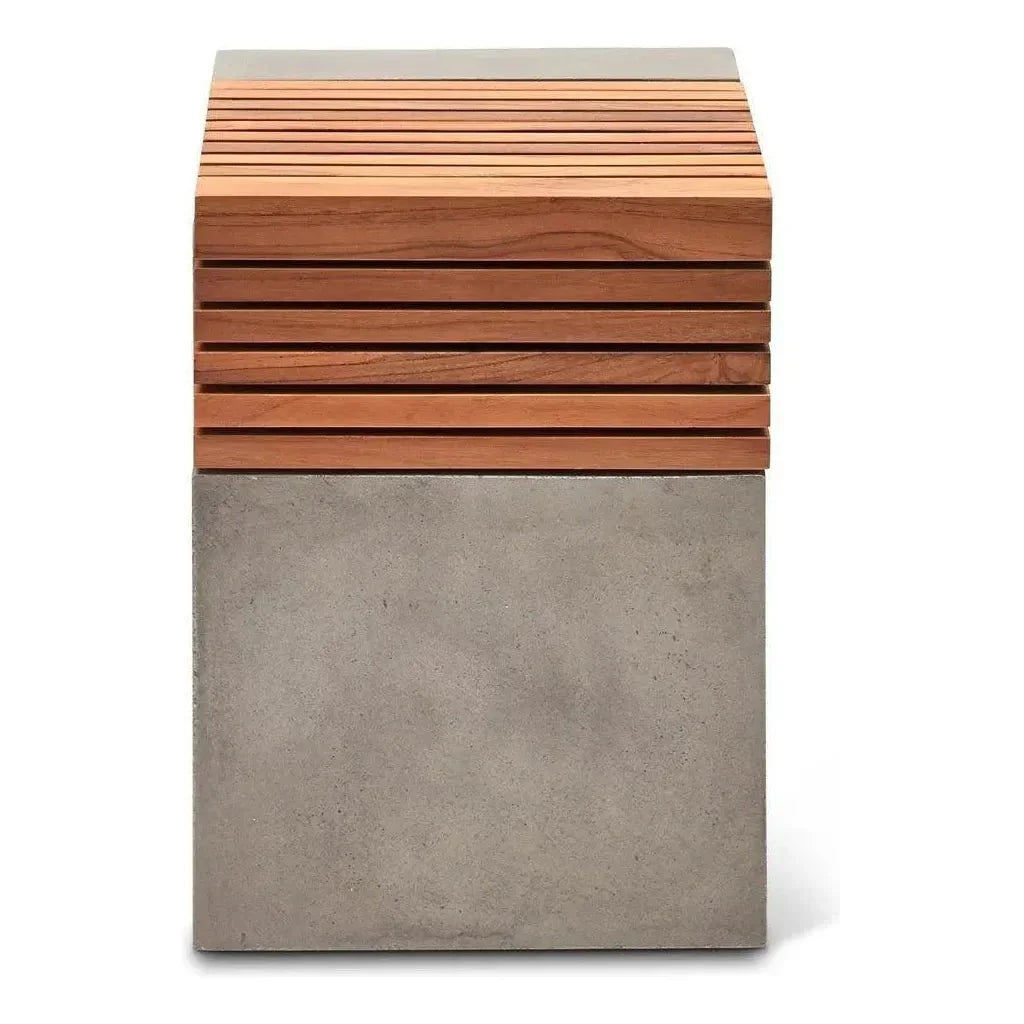 Urbia Stecca Cascata Reinforced Concrete Wooden Side Table