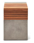 Urbia Stecca Cascata Reinforced Concrete Wooden Side Table