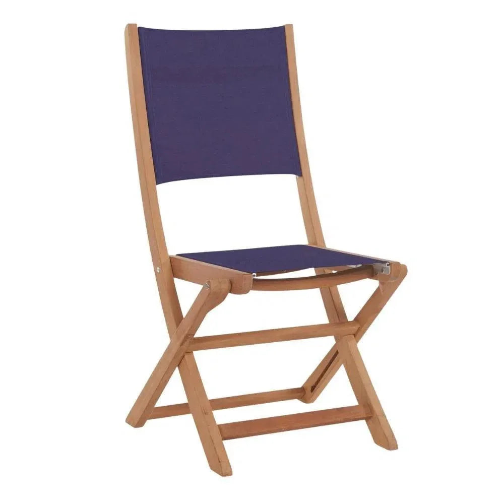 Stella 3PC Round Teak Outdoor Bistro Set Folding Table - LOOMLAN - HiTeak - Outdoor Bistro Sets