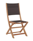 Stella 3PC Round Teak Outdoor Bistro Set Folding Table - LOOMLAN - HiTeak - Outdoor Bistro Sets