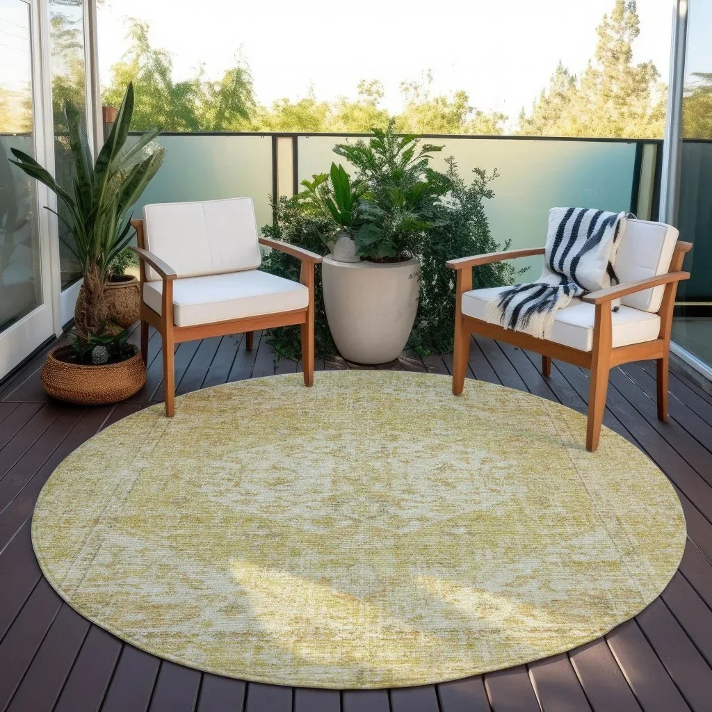 LOOMLAN Rugs Stockholm Gold Washable Indoor-Outdoor Rug