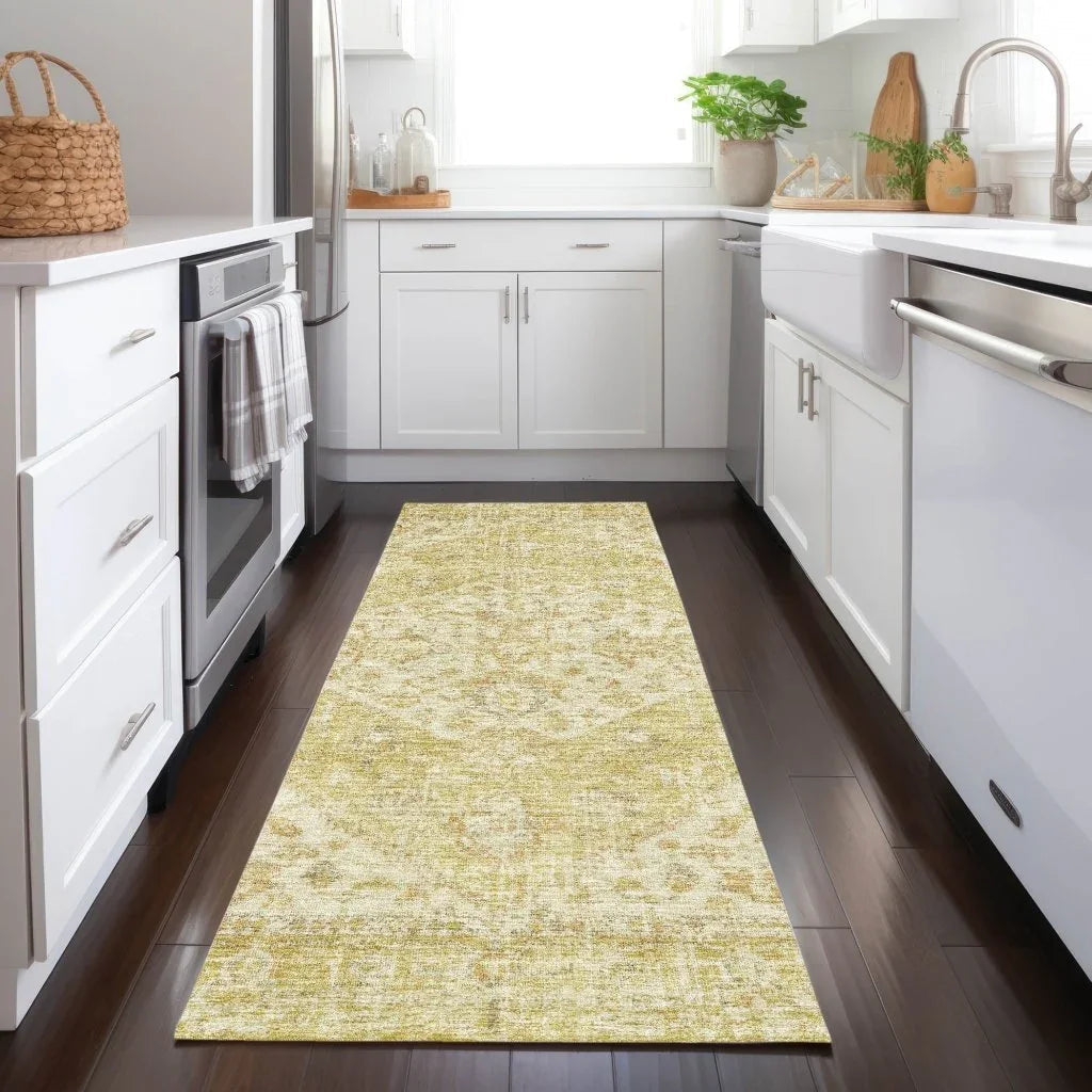 LOOMLAN Rugs Stockholm Gold Washable Indoor-Outdoor Rug
