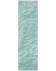 LOOMLAN Rugs Stratora Teal Washable Indoor-Outdoor Rug