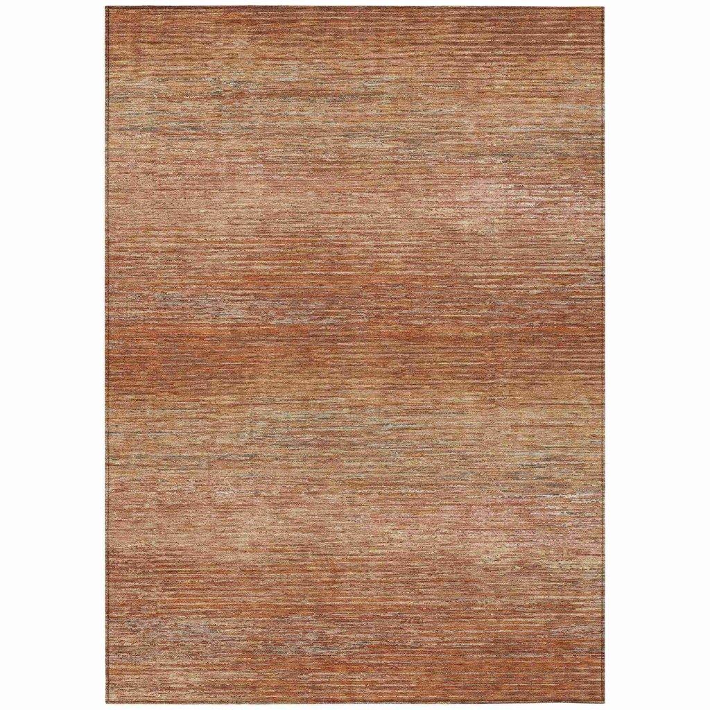 LOOMLAN Rugs Suma Orange Washable Indoor-Outdoor Rug
