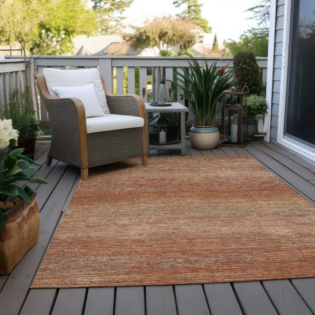 LOOMLAN Rugs Suma Orange Washable Indoor-Outdoor Rug