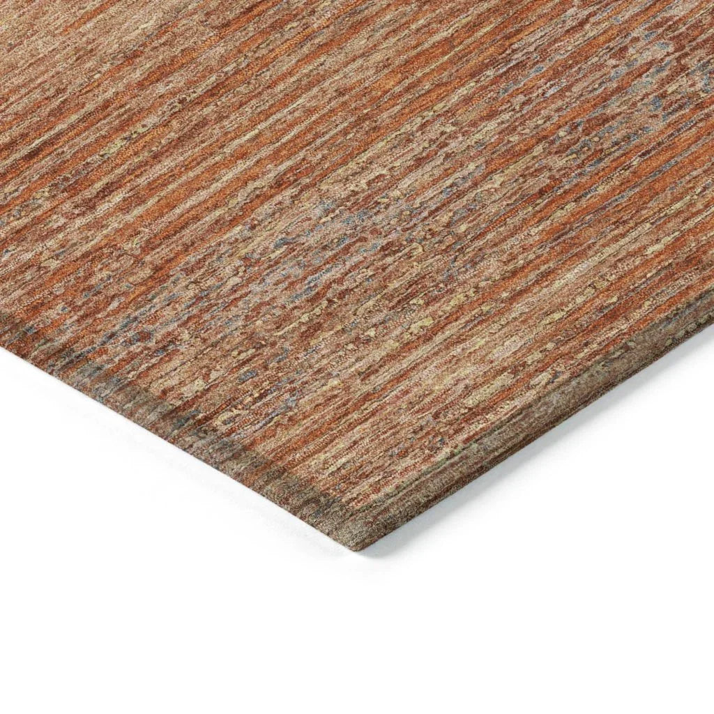 LOOMLAN Rugs Suma Orange Washable Indoor-Outdoor Rug