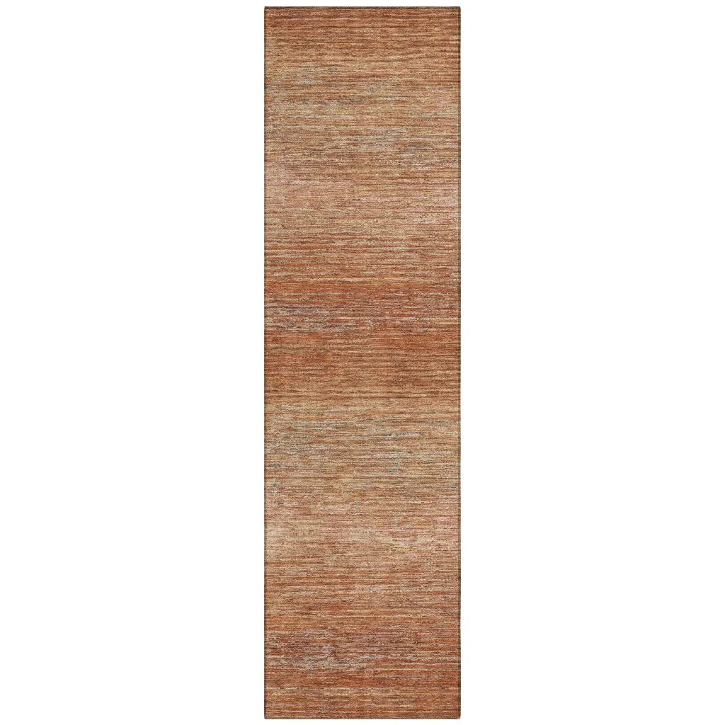 LOOMLAN Rugs Suma Orange Washable Indoor-Outdoor Rug