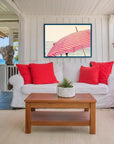 Summer Beach Umbrella d Canvas Wall Art For Living Room - LOOMLAN - LOOMLAN - Canvas Art
