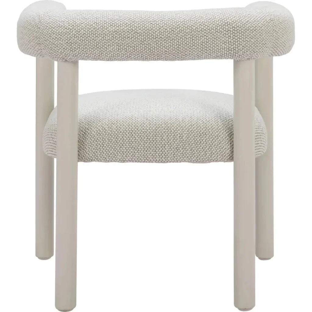 Sunbath Aluminum White Dining Arm Chair 2PC - LOOMLAN - Zuo Modern - Outdoor Dining Chairs