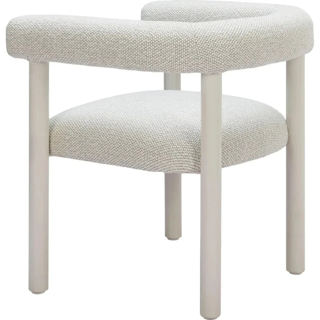 Sunbath Aluminum White Dining Arm Chair 2PC - LOOMLAN - Zuo Modern - Outdoor Dining Chairs