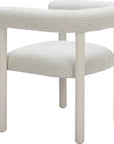Sunbath Aluminum White Dining Arm Chair 2PC - LOOMLAN - Zuo Modern - Outdoor Dining Chairs
