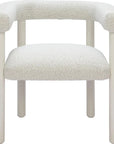 Sunbath Aluminum White Dining Arm Chair 2PC - LOOMLAN - Zuo Modern - Outdoor Dining Chairs