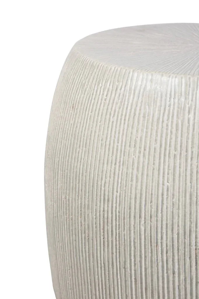 Seasonal Living Sunburst Ceramic Glazed Patio Stool