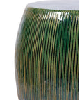 Seasonal Living Sunburst Ceramic Glazed Patio Stool