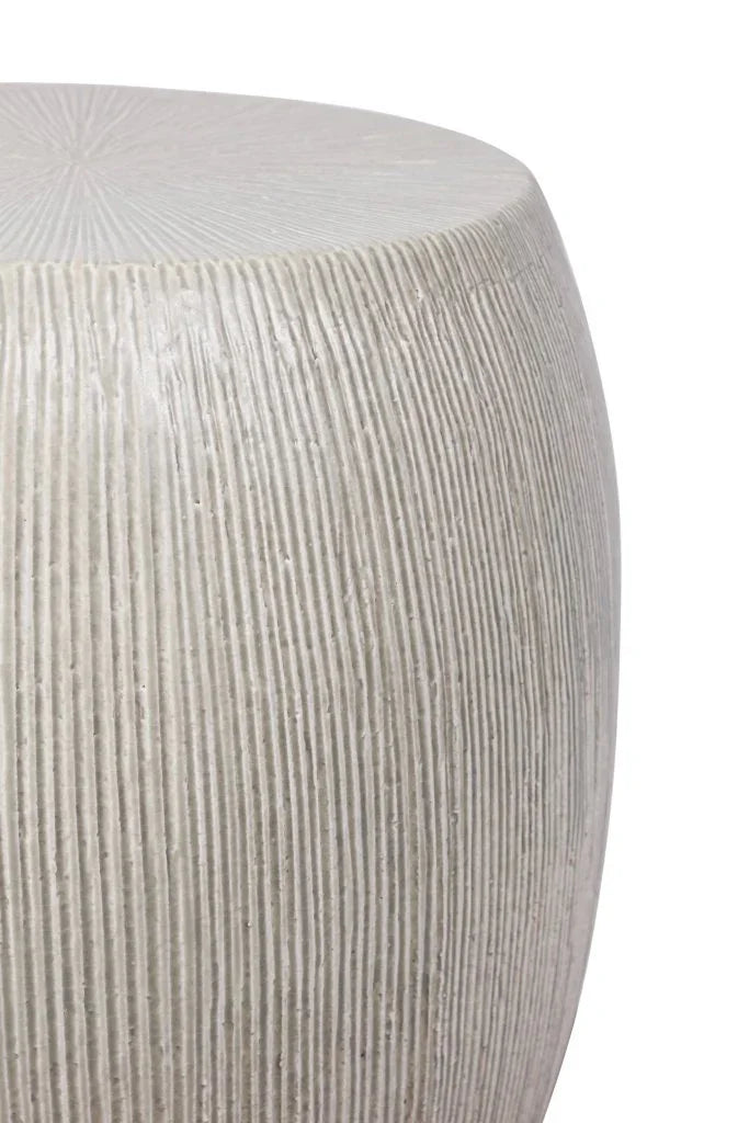 Seasonal Living Sunburst Ceramic Glazed Patio Stool
