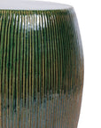 Seasonal Living Sunburst Ceramic Glazed Patio Stool