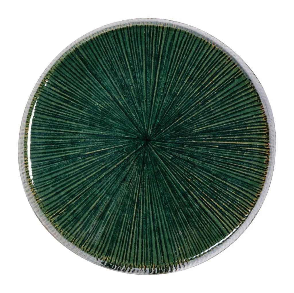 Seasonal Living Sunburst Ceramic Glazed Patio Stool