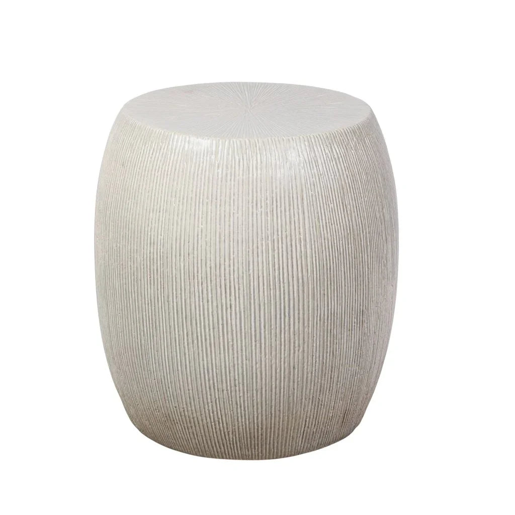 Seasonal Living Sunburst Ceramic Glazed Patio Stool