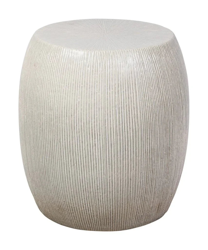 Seasonal Living Sunburst Ceramic Glazed Patio Stool