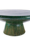 Sunburst Ceramic Patio Coffee Table - LOOMLAN - Seasonal Living - Outdoor Coffee Tables