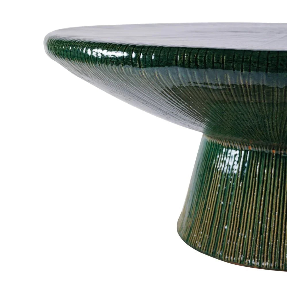 Sunburst Ceramic Patio Coffee Table - LOOMLAN - Seasonal Living - Outdoor Coffee Tables