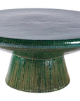 Sunburst Ceramic Patio Coffee Table - LOOMLAN - Seasonal Living - Outdoor Coffee Tables
