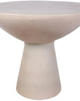 Sunburst Ceramic Round Patio Accent Table - LOOMLAN - Seasonal Living - Outdoor Side Tables