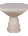 Sunburst Ceramic Round Patio Accent Table - LOOMLAN - Seasonal Living - Outdoor Side Tables