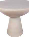 Sunburst Ceramic Round Patio Accent Table - LOOMLAN - Seasonal Living - Outdoor Side Tables