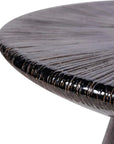 Seasonal Living Sunburst Black Ceramic Outdoor Coffee Table