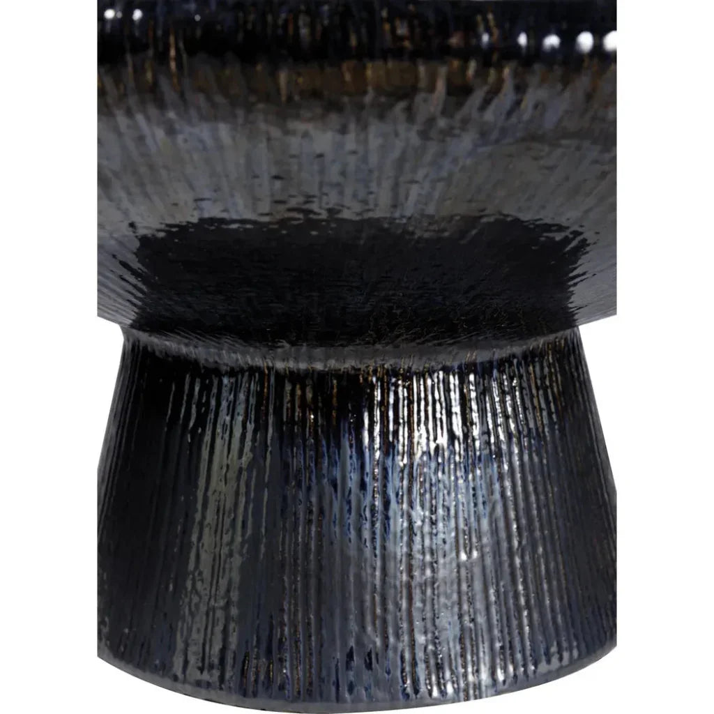 Seasonal Living Sunburst Black Ceramic Outdoor Coffee Table