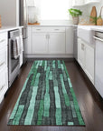 LOOMLAN Rugs Sundal Green Washable Indoor-Outdoor Rug