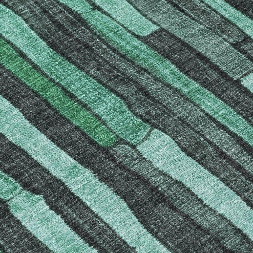 LOOMLAN Rugs Sundal Green Washable Indoor-Outdoor Rug
